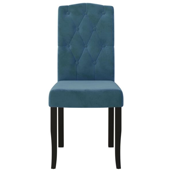 vidaXL Blagovaonske stolice 6 kom plave bar&scaron;unaste