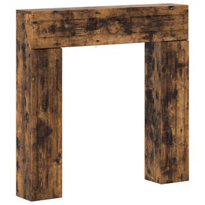 vidaXL Okvir za kamin Dimljeni hrast 102 x 18 x 100,5 cm