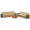 vidaXL Set vanjskih sofa 9 kom. Prirodna i bež