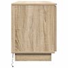 vidaXL TV komoda s LED sonoma hrast 100 x 38 x 49 cm Konstruirano drvo