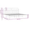 vidaXL Metalni okvir za krevet s uzglavljem crni 193x203 cm