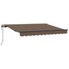 vidaXL Povlačivi tende Sivosmeđa 350 x 250 cm Tkanina i Aluminij
