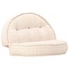 283789 vidaXL Pouffe 100x20 cm Beige Fabric