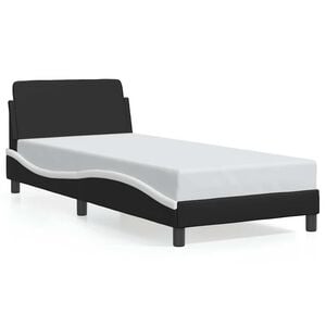 vidaXL Okvir za krevet Dover crno-bijeli 80x200 cm umjetna koža