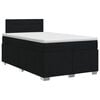 vidaXL Boxspring krevet s madracem Crna 120 x 190 cm Tkanina