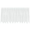 vidaXL Čipkasta zavjesa sa zavjesama Bijelo 120 x 300 cm Poliester