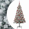 vidaXL Umjetno božićno drvce s kuglicama 120 cm 150 LED lampica