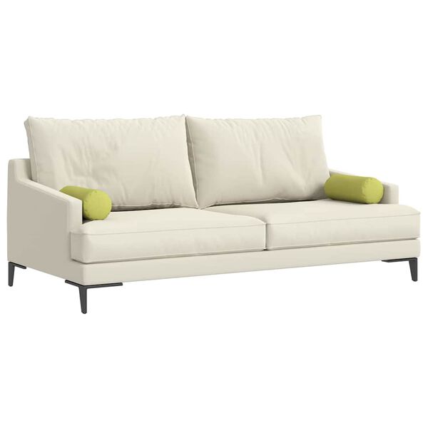 vidaXL Valjkasti jastučići 2 pcs Svijetlo zelena Ø 15 x 40 cm tkanina