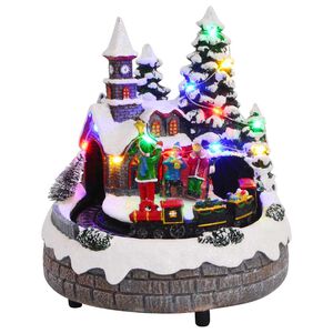 vidaXL Božićni stol 16 x 16 x 19 cm Smola &Scaron;areni
