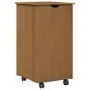 vidaXL Mobilni ormar Medeno smeđa 34 x 39 x 65,5 cm Čvrsto borovo drvo
