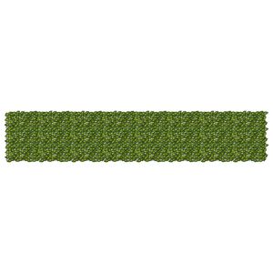 vidaXL Zaslon za balkon s li&scaron;ćem Zelena i žuta 400 x 75 cm