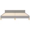 vidaXL Okvir za krevet bez madraca svjetlosivi 160 x 200 cm od tkanine
