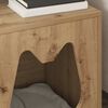 vidaXL Mačja Kuća Umjetnička hrastovina 42,5 x 40 x 53,5 cm