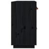 vidaXL Komoda crna 98,5x40x75 cm od masivne borovine