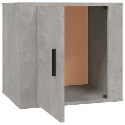vidaXL Noćni ormarić siva boja betona 50x39x47 cm
