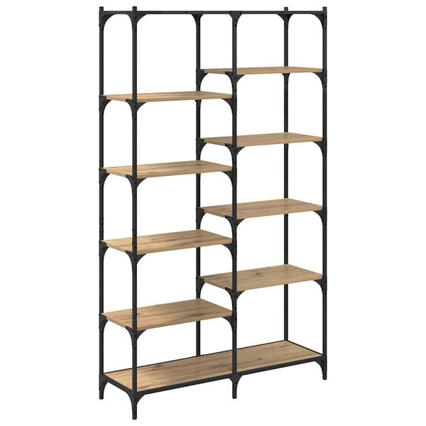 vidaXL Polica hrast artisan 100 x 32 x 170 cm Konstruirano drvo