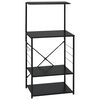 vidaXL Ormarić za mikrovalnu pećnicu crni 60 x 39,6 x 123 cm drveni