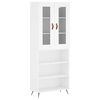 vidaXL Visoka komoda bijela 69,5x34x180 cm konstruirano drvo