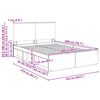 vidaXL Krevetna konstrukcija Sonoma 160 x 200 cm Čvrsto borovo drvo