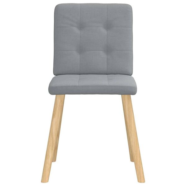 vidaXL Blagovaonske stolice od tkanine 4 kom svjetlosive