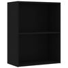 vidaXL Polica za knjige crna 60x30x76,5 cm izrađeno drvo