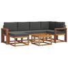 vidaXL Set vanjskih sofa 7 kom. Prirodna i antracit