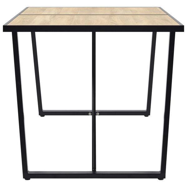 vidaXL 5-dijelni blagovaonski set od umjetne kože smeđi