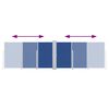 vidaXL Uvlačiva bočna tenda 160 x 600 cm plava