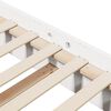 vidaXL Krevetna konstrukcija Bijelo 200 x 200 cm Čvrsto borovo drvo