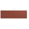vidaXL Balkonski zastor terakota 120 x 400 cm od tkanine Oxford