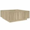 vidaXL Stolić za kavu boja hrasta 100 x 100 x 40 cm konstruirano drvo