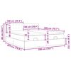 vidaXL Otomanski okvir kreveta s madracima krem 200x200cm od tkanine