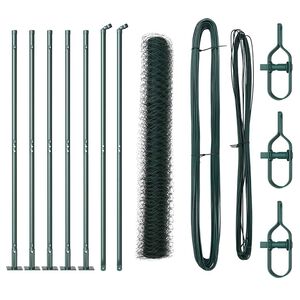 vidaXL Stup za ogradu Zelena