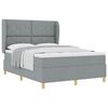vidaXL Krevet s opruga kutije Svijetlo siva 200 x 160 cm tkanina