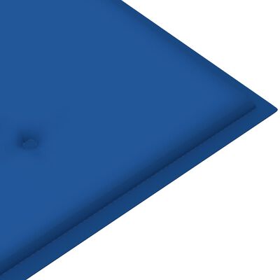 vidaXL Klupa Batavia s kraljevski plavim jastukom 150 cm od tikovine