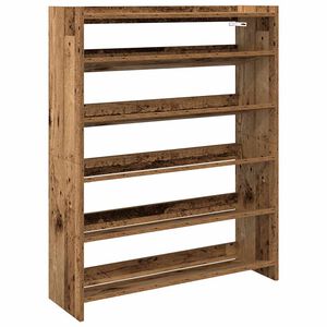 vidaXL Stalak za cipele boja staro drvo 80x25x100 cm konstruirano drvo