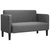 vidaXL dvosjed tamno siva 109 cm samtana tkanina