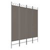 vidaXL Sobna pregrada s 4 panela antracit 160x220 cm od tkanine