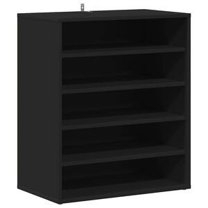 vidaXL Ormarić za cipele crni 60 x 35 x 70 cm od konstruiranog drva
