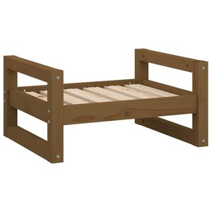 vidaXL Krevet za pse boja meda 55,5 x 45,5 x 28 cm od masivne borovine