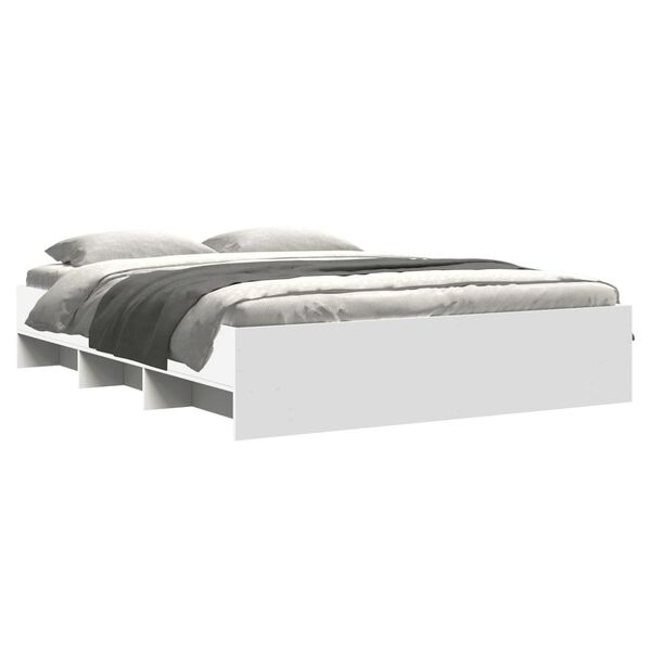 vidaXL Okvir za krevet bijeli 150x200 cm konstruirano drvo