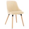 vidaXL Blagovaonske stolice 2 kom krem bar&scaron;unaste