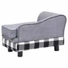 vidaXL Sofa za pse siva 57 x 34 x 36 cm plišana