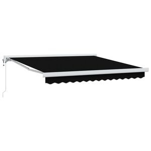 vidaXL Povlačivi tende Crna 300 x 250 x 165 cm Tkanina i Metal