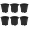 vidaXL Okrugla saksija za cveće 6 kom. Crna &Oslash; 15 x 12 cm Plastika