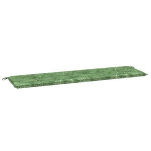 vidaXL Jastučić za klupu Oxford tkanina Dizajn lista 180 x 50 x 3 cm