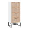 vidaXL Visoka komoda bijela 40 x 30 x 95 cm od konstruiranog drva
