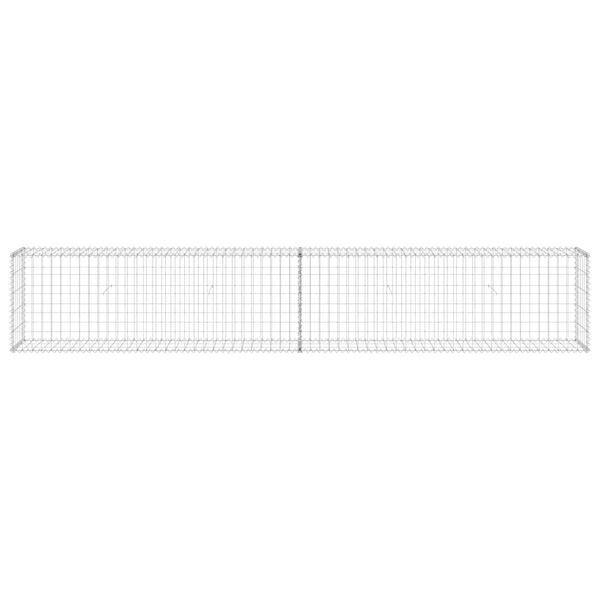 vidaXL Gabionski zid s poklopcima od pocinčanog čelika 300x30x50 cm