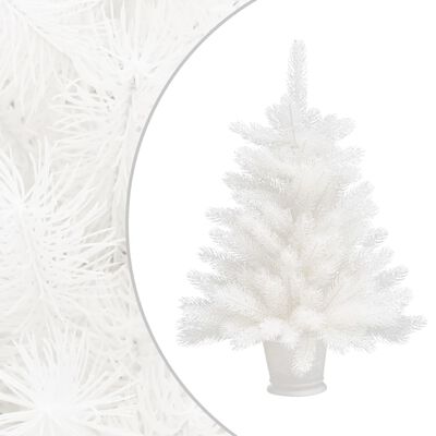 vidaXL Umjetno božićno drvce s realističnim iglicama bijelo 65 cm