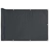 vidaXL Balkonski zaslon za privatnost antracit 400 x 90 cm PVC